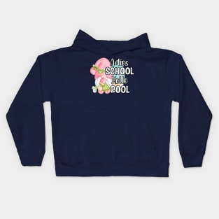 Adios School Hello Pool Funny Student or Teacher - Teacher Student Summer Sayings Gnome - Summer Student Funny Teacher Kids Hoodie